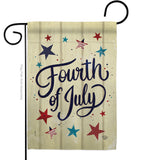 Fourth Of July Stars - Fourth of July Americana Vertical Impressions Decorative Flags HG192626 Made In USA