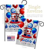 Independence Ballooon - Fourth of July Americana Vertical Impressions Decorative Flags HG192631 Made In USA