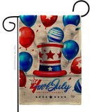 Independence Ballooon - Fourth of July Americana Vertical Impressions Decorative Flags HG192631 Made In USA