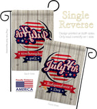 Independence Freedom - Fourth of July Americana Vertical Impressions Decorative Flags HG192633 Made In USA