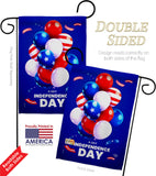 Ballons of Independence - Fourth of July Americana Vertical Impressions Decorative Flags HG192640 Made In USA