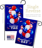 Ballons of Independence - Fourth of July Americana Vertical Impressions Decorative Flags HG192640 Made In USA