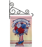 American Boots - Fourth of July Americana Vertical Impressions Decorative Flags HG111007 Made In USA