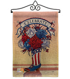 American Boots - Fourth of July Americana Vertical Impressions Decorative Flags HG111007 Made In USA