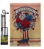 American Boots - Fourth of July Americana Vertical Impressions Decorative Flags HG111007 Made In USA