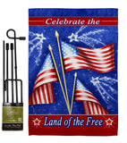 Celebrate Freedom - Fourth of July Americana Vertical Impressions Decorative Flags HG111057 Made In USA