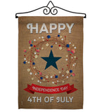 Independence Day - Fourth of July Americana Vertical Impressions Decorative Flags HG111068 Made In USA