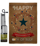 Independence Day - Fourth of July Americana Vertical Impressions Decorative Flags HG111068 Made In USA