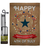 Independence Day - Fourth of July Americana Vertical Impressions Decorative Flags HG111068 Made In USA