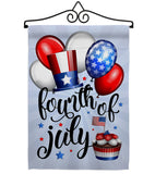 Celebrate Fourth Of July - Fourth of July Americana Vertical Impressions Decorative Flags HG111079 Made In USA