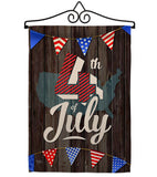 4th of July - Fourth of July Americana Vertical Impressions Decorative Flags HG111081 Made In USA