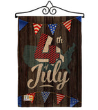 4th of July - Fourth of July Americana Vertical Impressions Decorative Flags HG111081 Made In USA