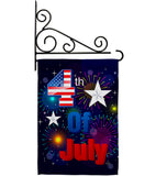 Fireworks July 4th - Fourth of July Americana Vertical Impressions Decorative Flags HG111089 Made In USA