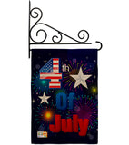 Fireworks July 4th - Fourth of July Americana Vertical Impressions Decorative Flags HG111089 Made In USA