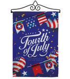 Celebrate Independence Day - Fourth of July Americana Vertical Impressions Decorative Flags HG111098 Made In USA