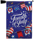 Celebrate Independence Day - Fourth of July Americana Vertical Impressions Decorative Flags HG111098 Made In USA