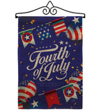 Celebrate Independence Day - Fourth of July Americana Vertical Impressions Decorative Flags HG111098 Made In USA