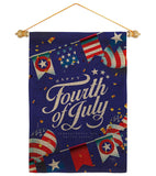 Celebrate Independence Day - Fourth of July Americana Vertical Impressions Decorative Flags HG111098 Made In USA