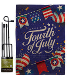 Celebrate Independence Day - Fourth of July Americana Vertical Impressions Decorative Flags HG111098 Made In USA