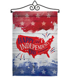 Happy United State - Fourth of July Americana Vertical Impressions Decorative Flags HG111099 Made In USA