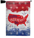 Happy United State - Fourth of July Americana Vertical Impressions Decorative Flags HG111099 Made In USA