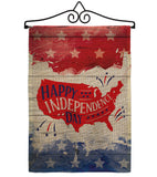 Happy United State - Fourth of July Americana Vertical Impressions Decorative Flags HG111099 Made In USA