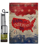 Happy United State - Fourth of July Americana Vertical Impressions Decorative Flags HG111099 Made In USA