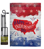 Happy United State - Fourth of July Americana Vertical Impressions Decorative Flags HG111099 Made In USA