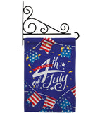 4th Of July Flags - Fourth of July Americana Vertical Impressions Decorative Flags HG111100 Made In USA