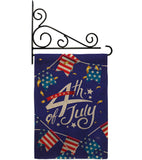 4th Of July Flags - Fourth of July Americana Vertical Impressions Decorative Flags HG111100 Made In USA