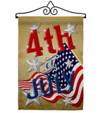 4th of July - Fourth of July Americana Vertical Impressions Decorative Flags HG137072 Made In USA