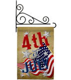 4th of July - Fourth of July Americana Vertical Impressions Decorative Flags HG137072 Made In USA