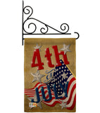 4th of July - Fourth of July Americana Vertical Impressions Decorative Flags HG137072 Made In USA