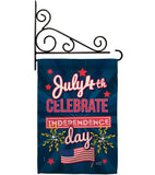 Celebrate Independence Day - Fourth of July Americana Vertical Impressions Decorative Flags HG137238 Made In USA