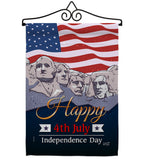 July 4th Indpendence Day - Fourth of July Americana Vertical Impressions Decorative Flags HG137292 Made In USA