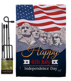 July 4th Indpendence Day - Fourth of July Americana Vertical Impressions Decorative Flags HG137292 Made In USA