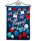 Celebrate July 4th - Fourth of July Americana Vertical Impressions Decorative Flags HG170047 Made In USA