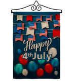 Celebrate July 4th - Fourth of July Americana Vertical Impressions Decorative Flags HG170047 Made In USA