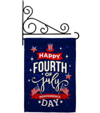 Fourth of July - Fourth of July Americana Vertical Impressions Decorative Flags HG170048 Made In USA