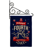 Fourth of July - Fourth of July Americana Vertical Impressions Decorative Flags HG170048 Made In USA