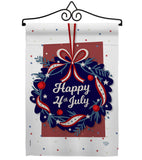 Happy 4th of July - Fourth of July Americana Vertical Impressions Decorative Flags HG192055 Made In USA