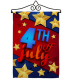 4th of July Stars - Fourth of July Americana Vertical Impressions Decorative Flags HG192164 Made In USA