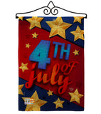 4th of July Stars - Fourth of July Americana Vertical Impressions Decorative Flags HG192164 Made In USA