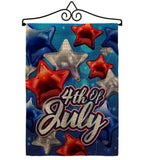 Celebrate 4th of July - Fourth of July Americana Vertical Impressions Decorative Flags HG192224 Made In USA