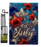 Celebrate 4th of July - Fourth of July Americana Vertical Impressions Decorative Flags HG192224 Made In USA