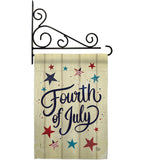 Fourth Of July Stars - Fourth of July Americana Vertical Impressions Decorative Flags HG192626 Made In USA