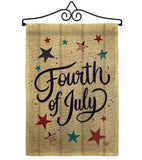 Fourth Of July Stars - Fourth of July Americana Vertical Impressions Decorative Flags HG192626 Made In USA