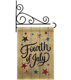 Fourth Of July Stars - Fourth of July Americana Vertical Impressions Decorative Flags HG192626 Made In USA