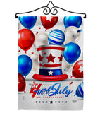 Independence Ballooon - Fourth of July Americana Vertical Impressions Decorative Flags HG192631 Made In USA