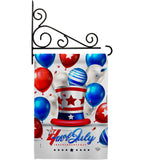 Independence Ballooon - Fourth of July Americana Vertical Impressions Decorative Flags HG192631 Made In USA